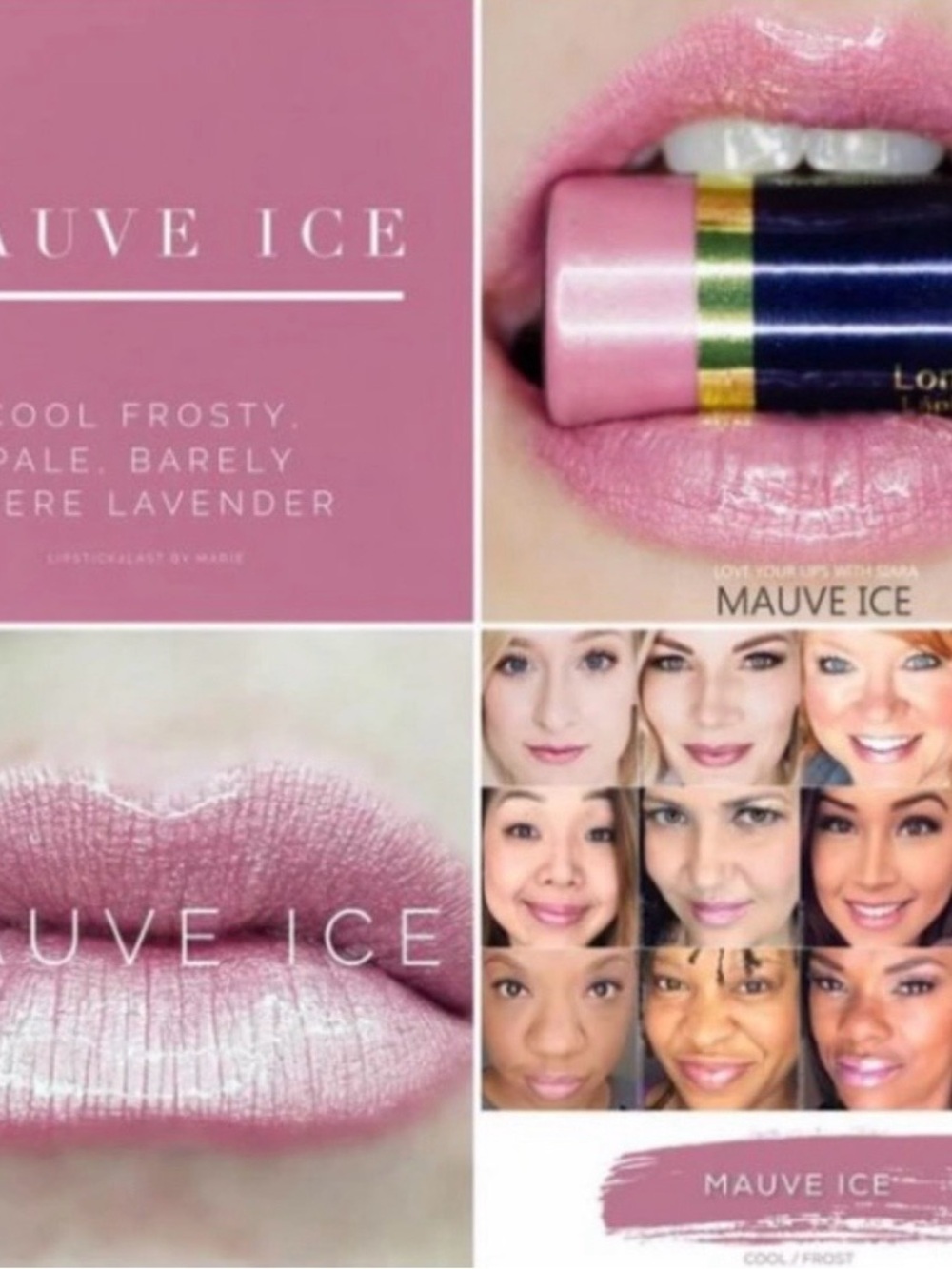 LipSense SenseGence Liquid Lip Stain Mauve Ice Long Lasting - Picture 2 of 10